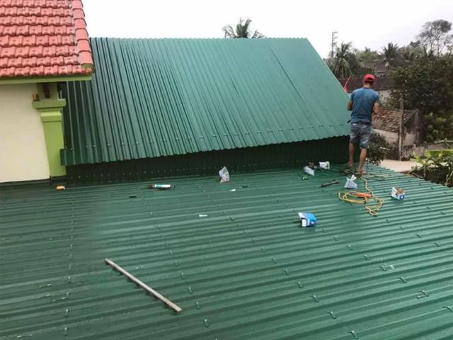Thợ làm mái tôn tại Quận Bình Thạnh TP HCM giá rẻ