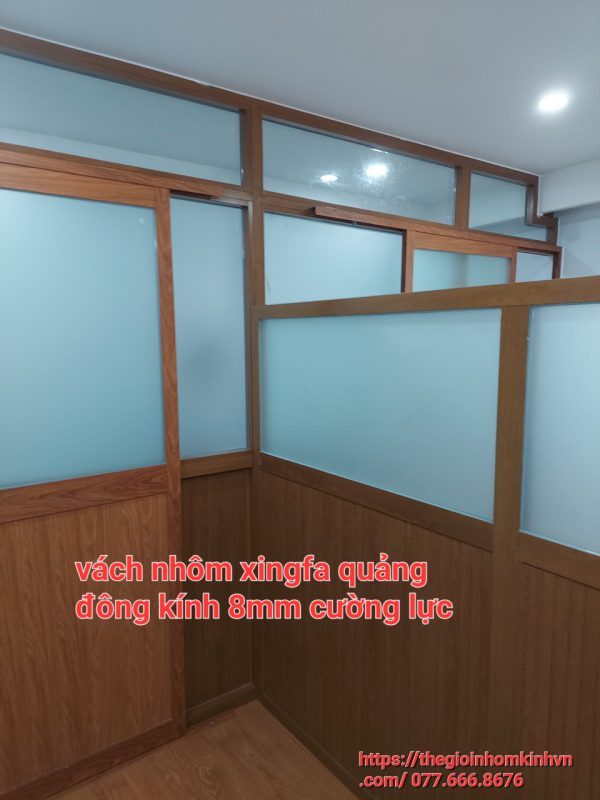 báo giá làm vách ngăn nhôm kính ở quận 5