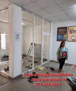 làm vách nhôm kính tại mỹ phước